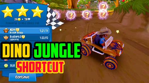 BB Racing 2 Dino Jungle Shortcut Beach Buggy Racing 2 YouTube