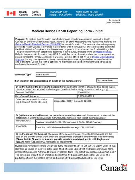 Medical Device Recall Reporting Complete With Ease Airslate Signnow