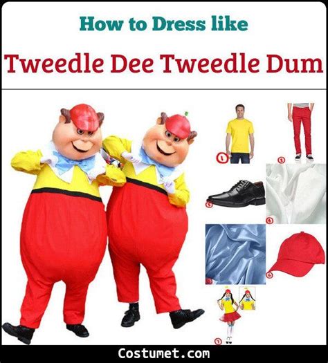 The Tweedle Dee And Tweedle Dum From Alice In Wonderland Costume For