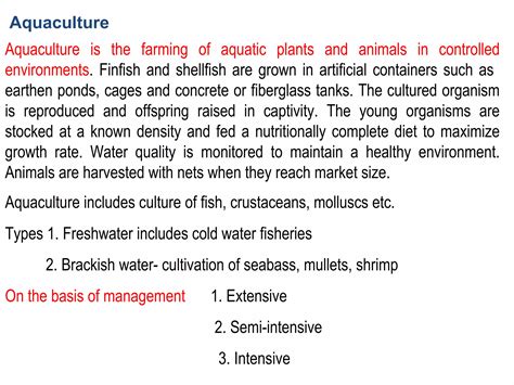 Lecture 2 Aquaculture Systems Methodsandtypes Copy Ppt