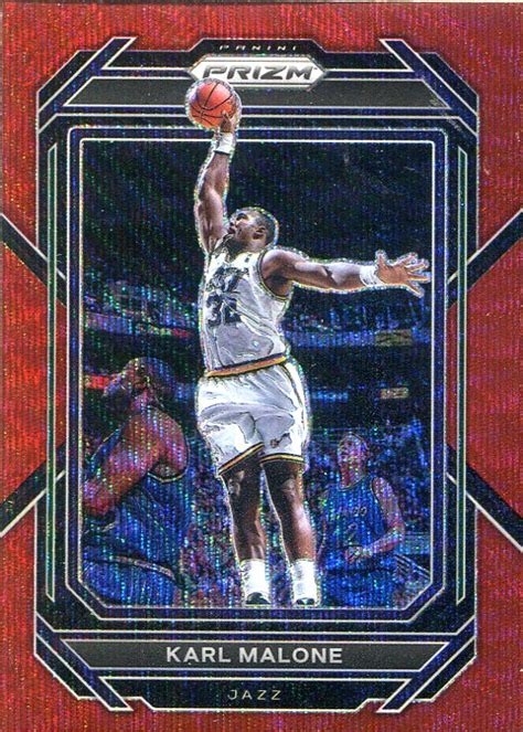 2022 23 Panini Prizm Prizms Ruby Wave 284 Karl Malone Postimages