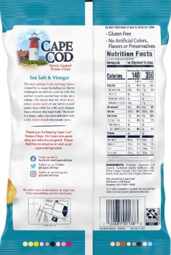 Cape Cod Sea Salt Vinegar Kettle Cooked Potato Chips Oz Pick