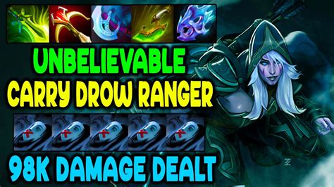 Unbelievable Carry Intense Team Fight Drow Ranger Dota Gameplay