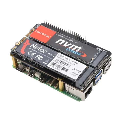 Adaptateur Raspberry Pi 5 PCIe Vers M 2 NVMe Pour Touristes SSD X1004