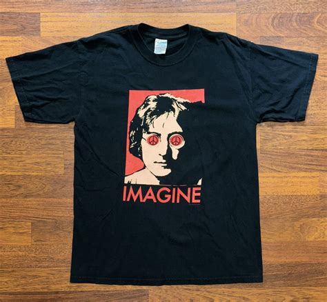 Vintage John Lennon Imagine T Shirt Mens Medium Gem