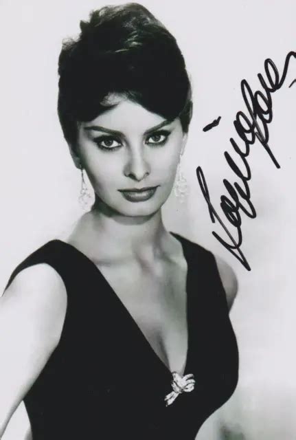 Sophia Loren Original Autogramm Signiertes Foto Top Portrait Eur