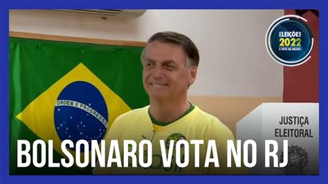 Eleições 2022 Jair Bolsonaro vota na Vila Militar Zona Oeste do Rio