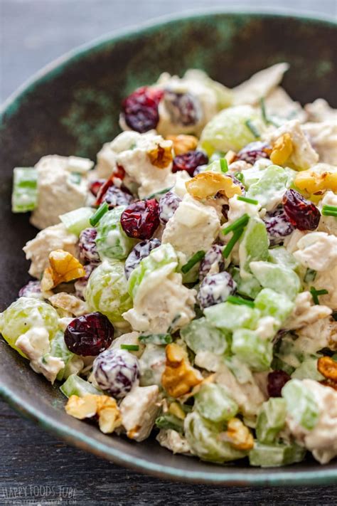 Cranberry Walnut Chicken Salad Recipe Happy Foods Tube