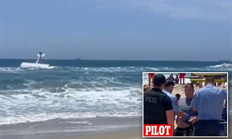 Small Plane Carrying Tequila Banner Advert Crashes Off Huntington Beach