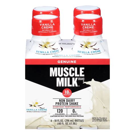 Muscle Milk Genuine Vanilla Creme Protein Nutrition Shake Shop Diet And Fitness At H E B