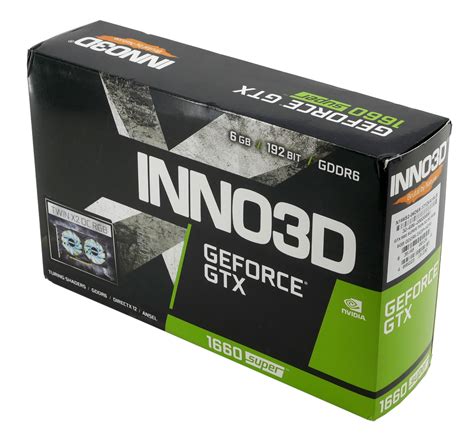 Видеокарта Inno3d Gtx 1660 Super Twin X2 6gb •