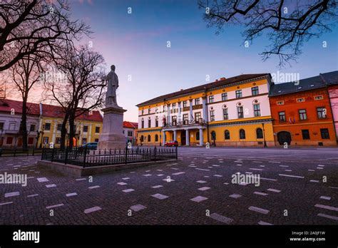 Levoca Slovakia March 18 2016 Monument In Front Of The County