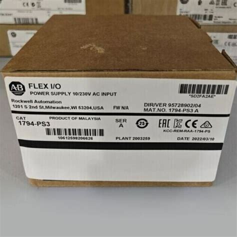 New Factory Sealed Ab Ps Ser A Flex I O V Dc Power Supply