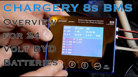 Chargery Bms Overview For Byd 24 Volt Batteries Youtube