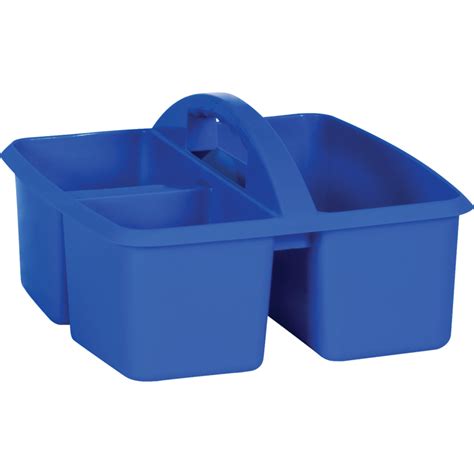 Blue Plastic Storage Caddies 6 Pack Tcr32250 Teacher Created Resources