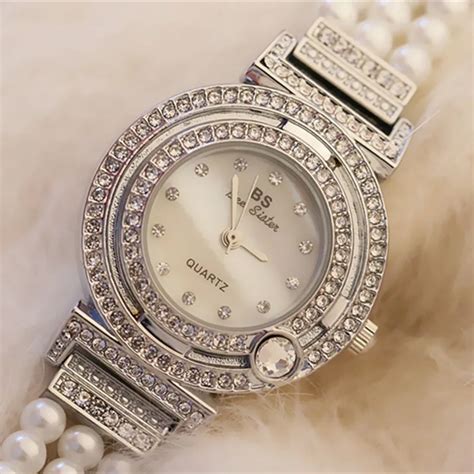 New Pearl Band Casual Womens Watches Elegant Ladies Watch New Female