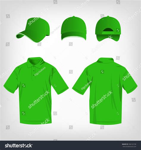 Sport Light Green Polo Shirt Baseball Stock Vector Royalty Free 358152728