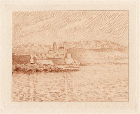 Sold Price Claude Monet S Etching Vue D Antibes Invalid Date Edt