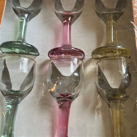 ARLECCHINO | Kitchen | Arlecchino Cristal 3a Wine Glasses With Colored ...