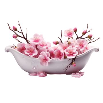 Spring Cherry Blossom Png Image Spring Pink Fantasy Falling Cherry