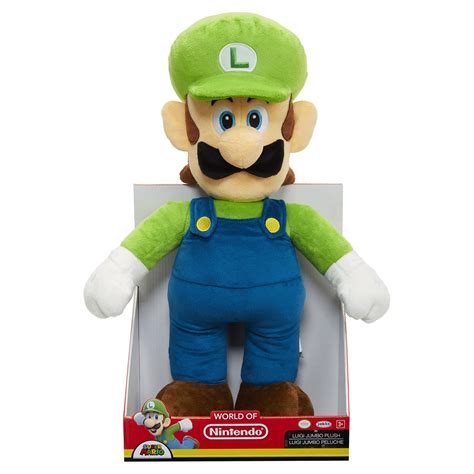 Free Shipping Nintendo Super Mario Jumbo Basic Plush Luigi