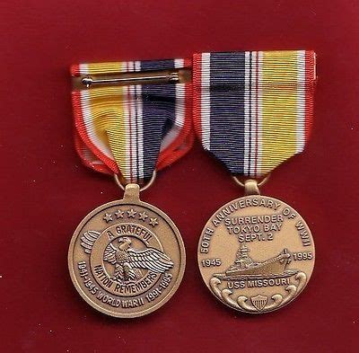 USS Missouri Japan Surrenders WWII WW2 medal | #1505344510