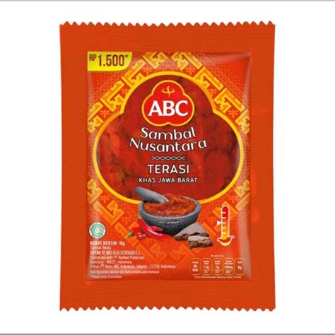 Jual Abc Sambal Terasi Khas Jawa Barat Dus Isi Pack Shopee Indonesia