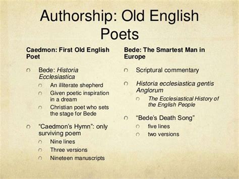 Old English Verse Media And Poetic Form