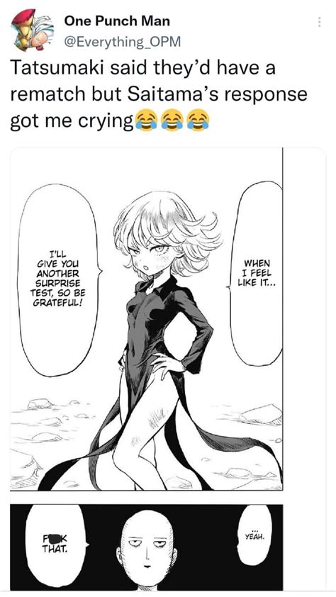 One Punch Man Chapter Subtly Turns Tatsumaki Into Saitama S Fan