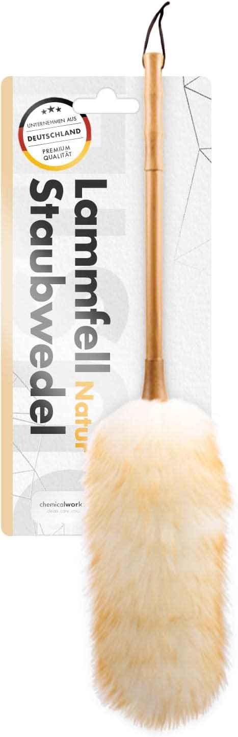 Monba Lambswool Feather Duster Mit Massivem Holzgriff Flexibel Gute