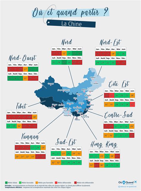 Quand Partir en Chine Climat Température Météo Saisons Où et Quand