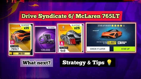 Asphalt 9 Drive Syndicate 6 Foothold Chapter McLaren 765LT