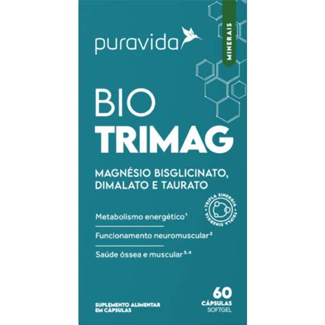 Bio Trimag Caps Pura Vida Corpo Vida Suplementos