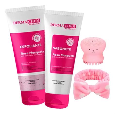 Kit Skincare Limpeza De Pele Rosa Mosqueta Esponja Faixa MercadoLivre