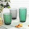 Amazon Joeyan Green Vintage Drinking Glasses Colored Juice Glass