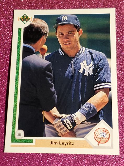 Upper Deck Jim Leyritz Rookie Rc New York Yankees Ebay