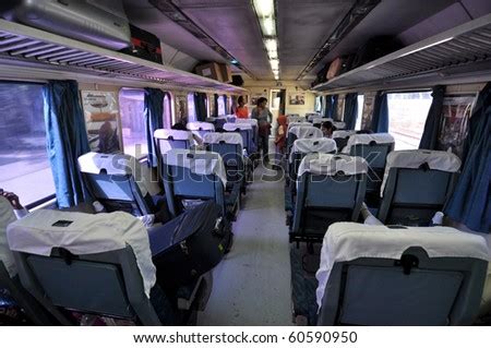 New Delhi, India - 25 October: Interior Of Shatabdi Express Train On ...