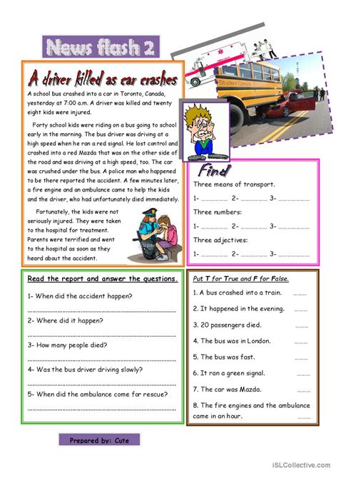 News Report 2 English Esl Worksheets Pdf And Doc