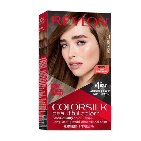 Revlon ColorSilk Hair Color - 51 Light Brown - Shop Hair color at H-E-B