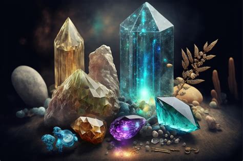 Cristales Y Minerales De Piedras Preciosas Esoteric Spiritua Generative