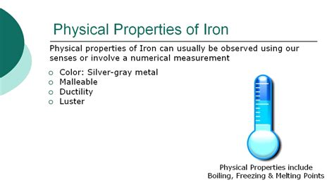 What Are The Physical Properties Of A Iron At Glenn McGovern Blog