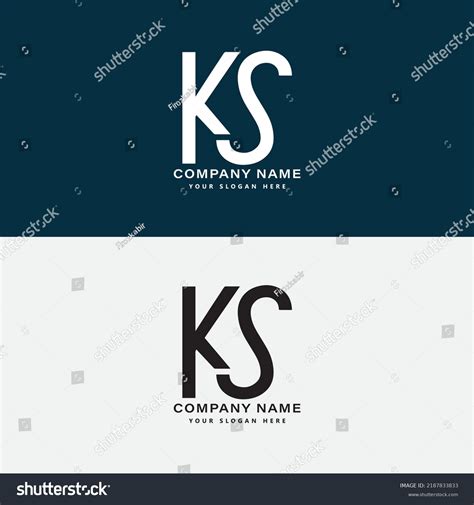 Ks Initial Letter Logo Clothing Modern Stock Vector (Royalty Free ...