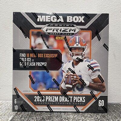 Panini Prizm Draft Picks Football Trading Card Mega Box New