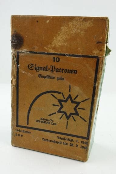 Imcs Militaria Wehrmacht Cartboard Sigal Flare Packaging