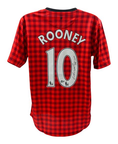 Wayne Rooney Signed Manchester United Jersey Beckett Pristine Auction