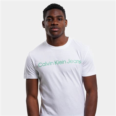 Calvin Klein Institutional Ανδρικό T Shirt Άσπρο J30j322344 0k4