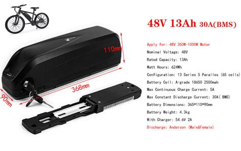 UPP Ebike Battery 72V 60V 52V 48V 15Ah 24Ah Lithium Ion W Charger For