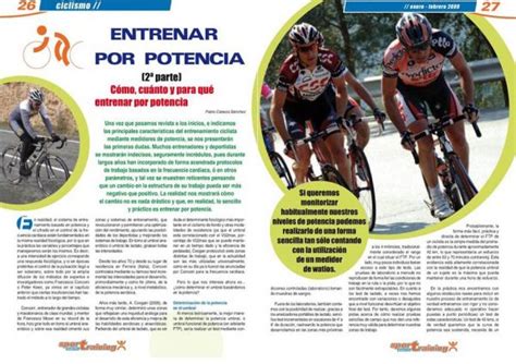 Entrenar Por Potencia 2ª Parte Revista Técnica Del Deporte Sport Training