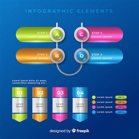 Colecci N De Plantillas De Elementos De Infograf As Coloridos Vector