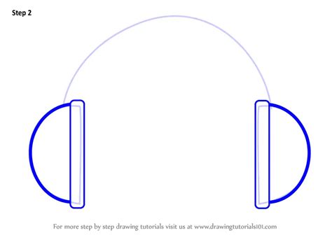 Learn How To Draw Headphones Easy Everyday Objects Step By Step